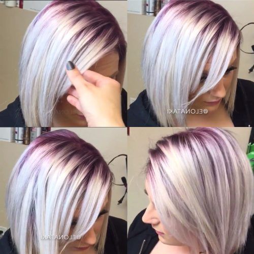 Voluminous Platinum And Purple Curls Blonde Hairstyles (Photo 5 of 20)