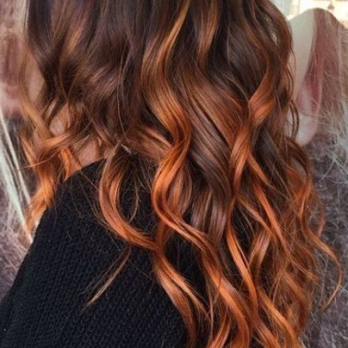 Copper Curls Balayage Hairstyles (Photo 3 of 20)