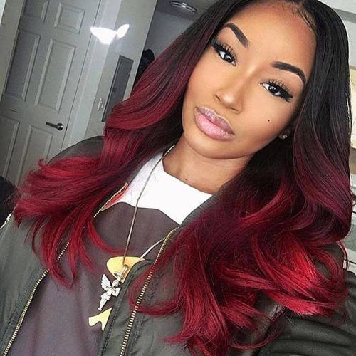 Red And Black Medium Hairstyles (Photo 7 of 20)