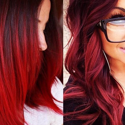 Red And Black Medium Hairstyles (Photo 14 of 20)