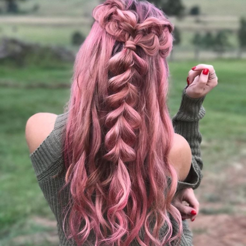 Cotton Candy Updo Hairstyles (Photo 6 of 15)