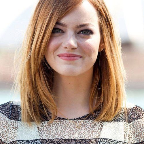 Medium Haircuts For Women With Round Face (Photo 10 of 20)