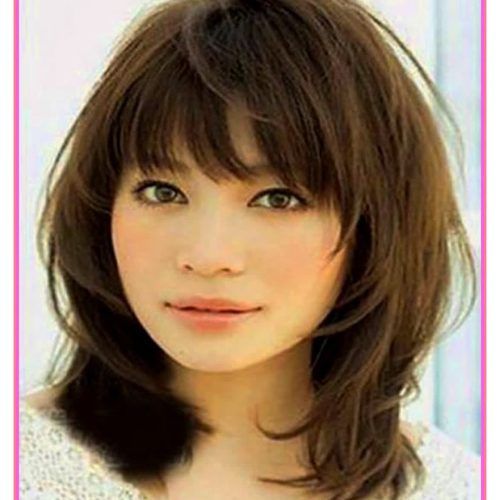 Medium Hairstyles For Women With Bangs (Photo 17 of 20)