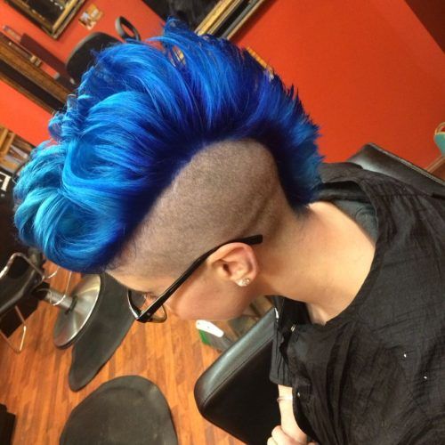 Textured Blue Mohawk Hairstyles (Photo 8 of 20)