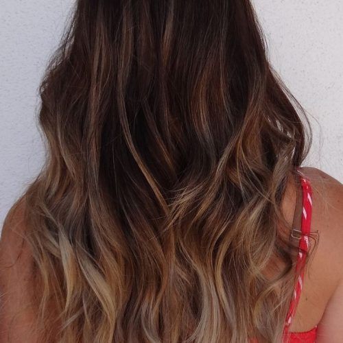 Black To Light Brown Ombre Waves Hairstyles (Photo 1 of 20)