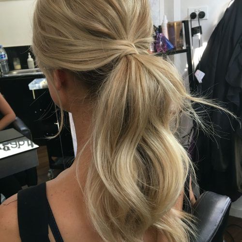 Messy Blonde Ponytails With Faux Pompadour (Photo 3 of 20)