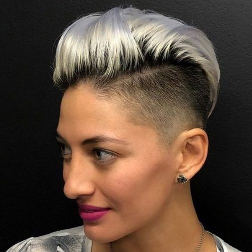 Bleached Feminine Mohawk Hairstyles (Photo 17 of 20)