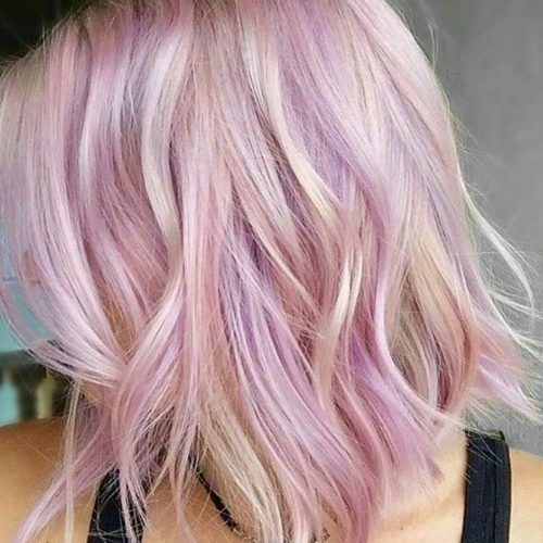 Pink Medium Haircuts (Photo 7 of 20)