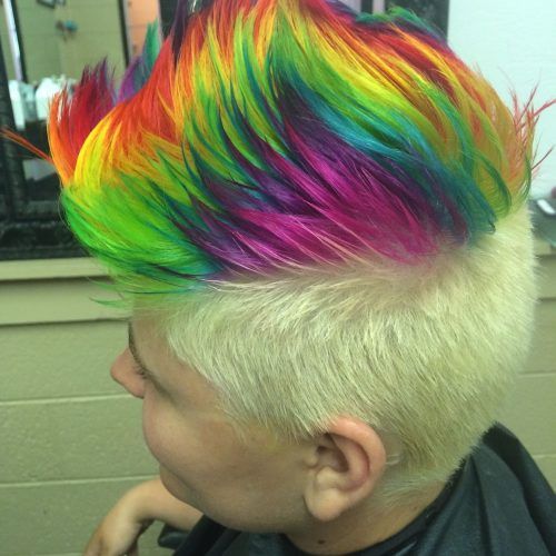 Hot Pink Fire Mohawk Hairstyles (Photo 11 of 20)