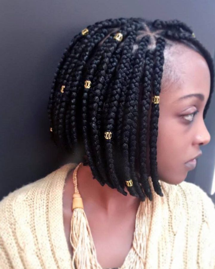 20 Inspirations Box Braids and Beads Hairstyles