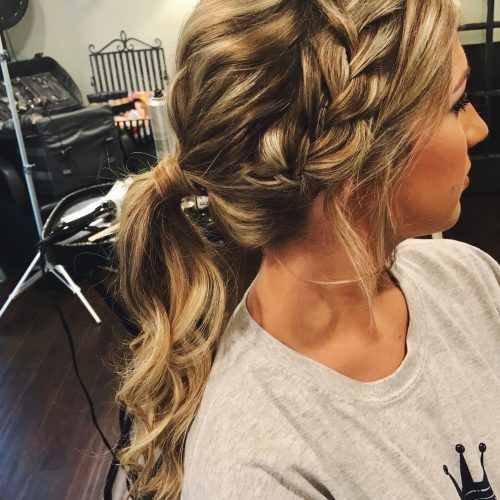 Braided Ponytails Updo Hairstyles (Photo 4 of 20)