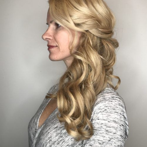Long Side Swept Curls Prom Hairstyles (Photo 18 of 20)