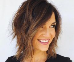 20 Best Collection of Razored Shaggy Chocolate and Caramel Bob Hairstyles