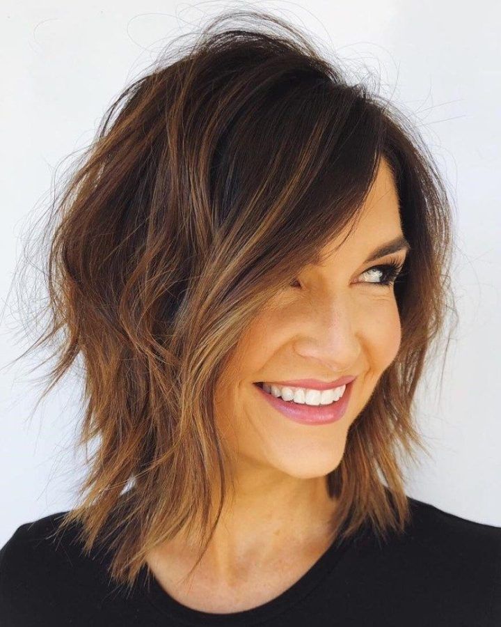 20 Best Collection of Razored Shaggy Chocolate and Caramel Bob Hairstyles