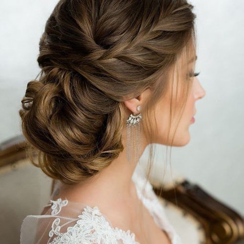 Embellished Twisted Bun For Brides (Photo 6 of 20)