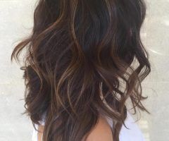 20 Collection of Chopped Chocolate Brown Hairstyles for Long Hair