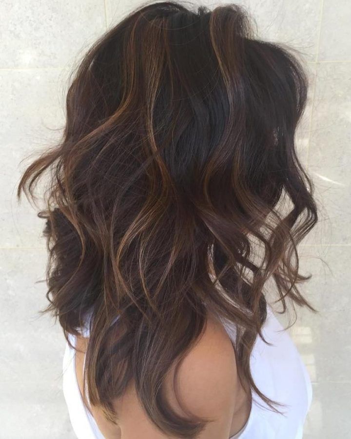 20 Collection of Chopped Chocolate Brown Hairstyles for Long Hair
