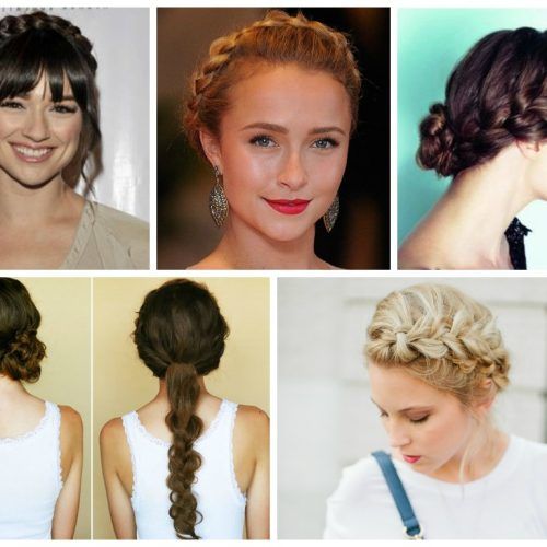 Halo Braided Hairstyles With Bangs (Photo 8 of 20)
