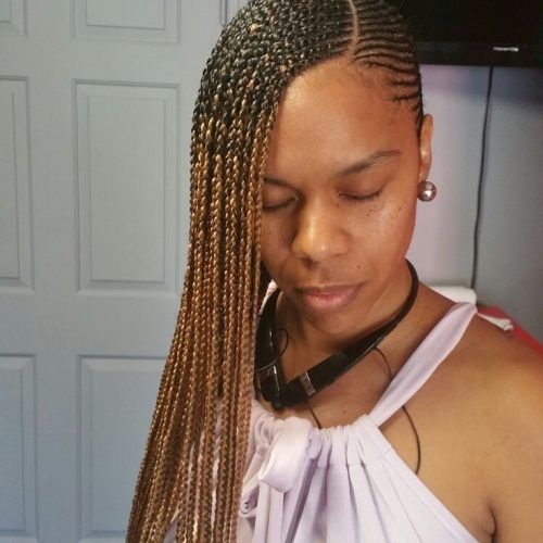 Reverse French Braids Ponytail Hairstyles With Chocolate Coils (Photo 11 of 20)