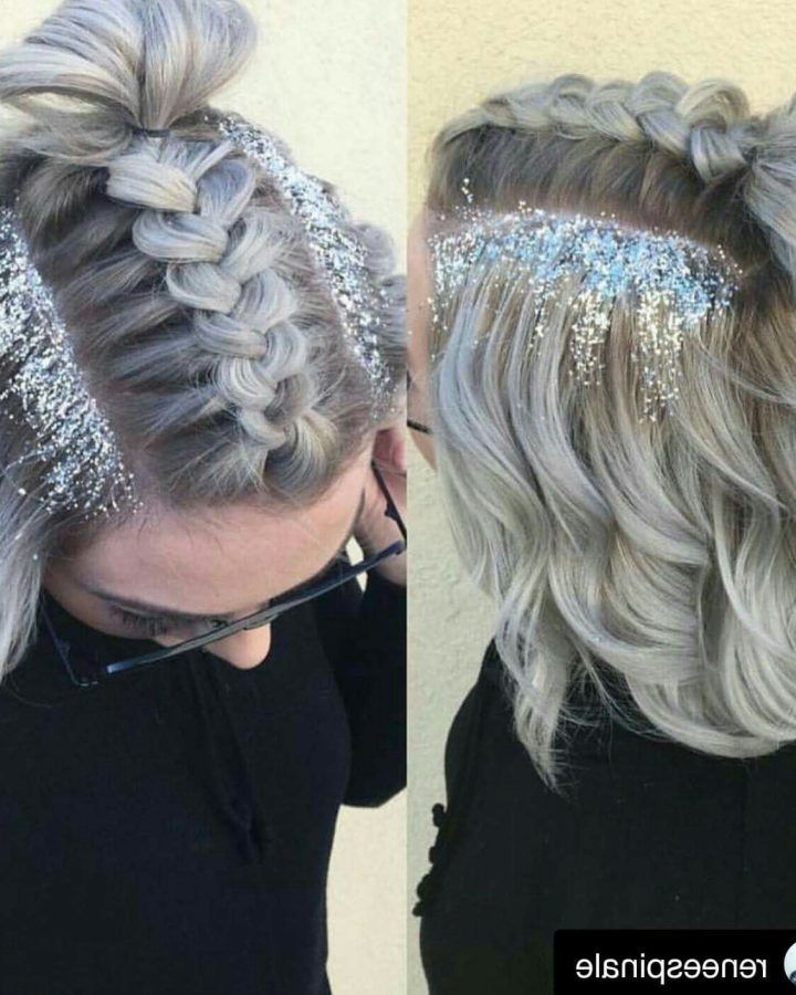 20 Best Ideas Glitter Ponytail Hairstyles for Concerts and Parties