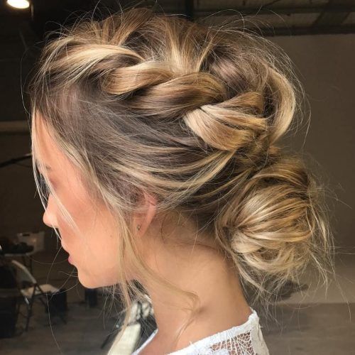 Low Braided Bun Updo Hairstyles (Photo 6 of 20)