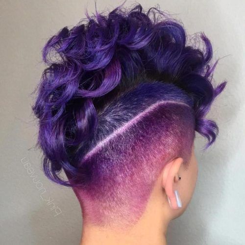 Purple Rain Lady Mohawk Hairstyles (Photo 3 of 20)