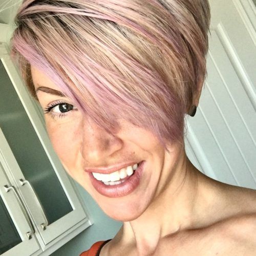 Rose Gold Pixie Hairstyles (Photo 7 of 20)