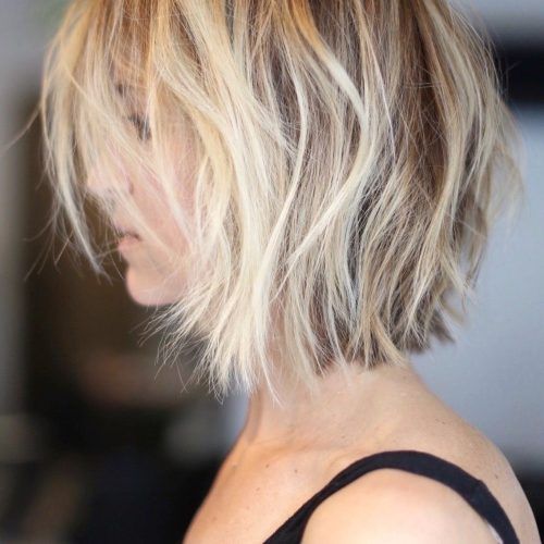 Choppy Cut Blonde Hairstyles With Bright Frame (Photo 6 of 20)