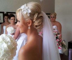 15 Photos Wedding Updos for Long Hair with Veil