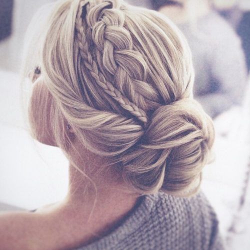 Extra Thick Braided Bun Hairstyles (Photo 10 of 20)