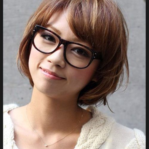 Medium Haircuts For Girls With Glasses (Photo 3 of 20)