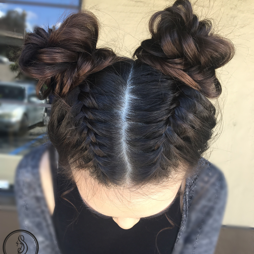 Modern Braided Top-Knot Hairstyles (Photo 15 of 20)