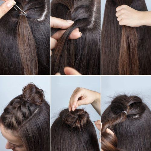 Sleek French Knot Hairstyles With Curls (Photo 12 of 20)