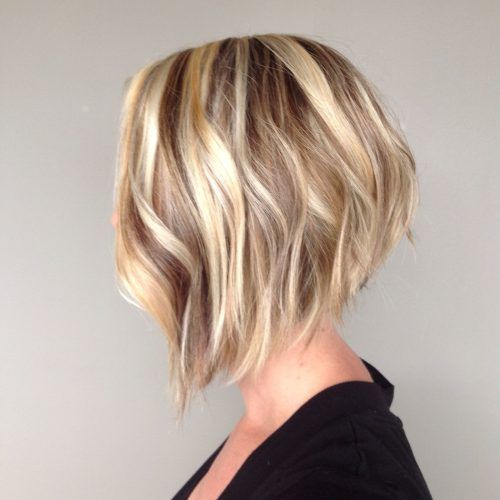 Long Angled Bob Hairstyles With Chopped Layers (Photo 1 of 20)