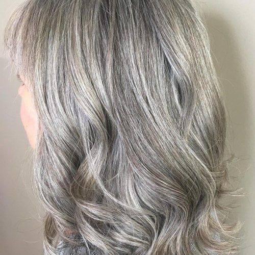 Gray Medium Hairstyles (Photo 3 of 20)