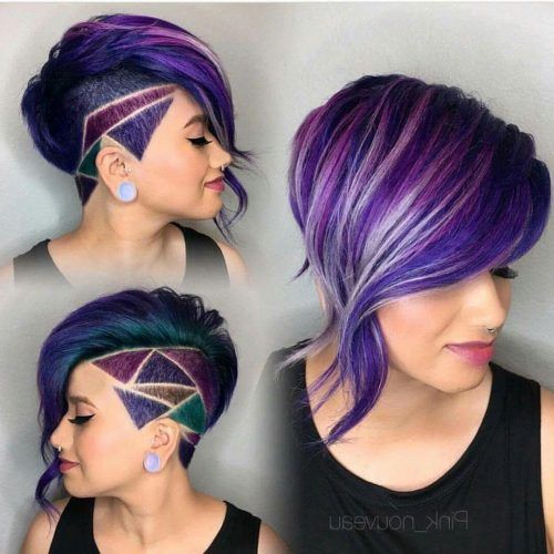 Lavender Ombre Mohawk Hairstyles (Photo 6 of 20)