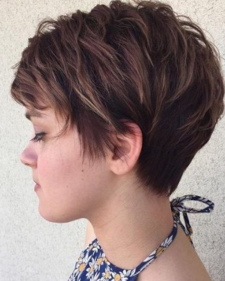 2024 Latest Funky Blue Pixie Hairstyles with Layered Bangs