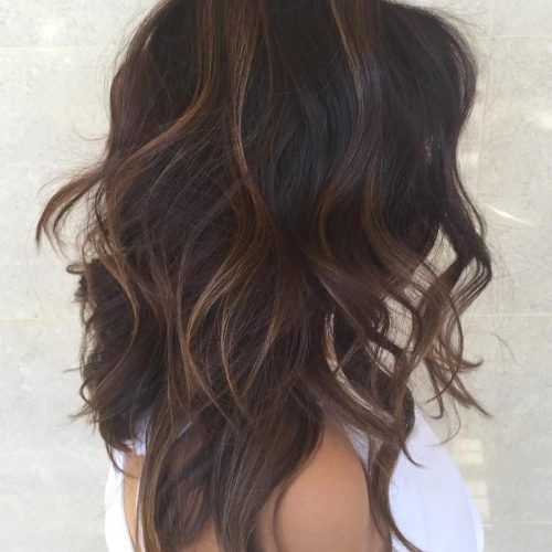 Caramel Lob Hairstyles With Delicate Layers (Photo 12 of 20)