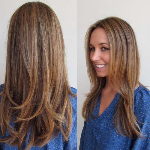 Brown Blonde Sweeps Of Color Hairstyles (Photo 5 of 20)