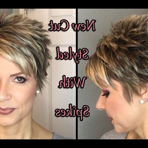 Messy Spiky Pixie Haircuts With Asymmetrical Bangs (Photo 7 of 20)