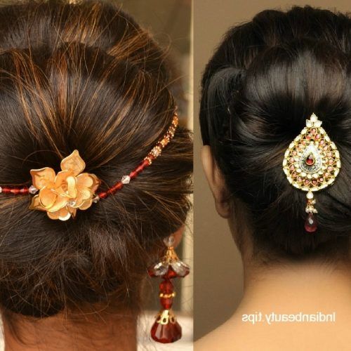 Indian Wedding Updo Hairstyles (Photo 4 of 15)