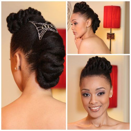 Natural Hair Updo Hairstyles For Weddings (Photo 6 of 15)