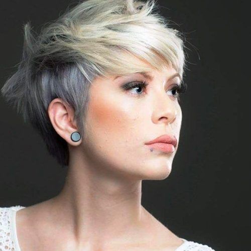 Ashy Blonde Pixie Haircuts With A Messy Touch (Photo 1 of 15)