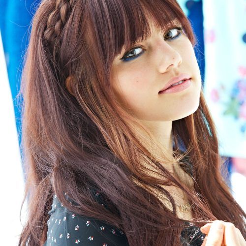 High Braided Pony Hairstyles With Peek-A-Boo Bangs (Photo 8 of 20)