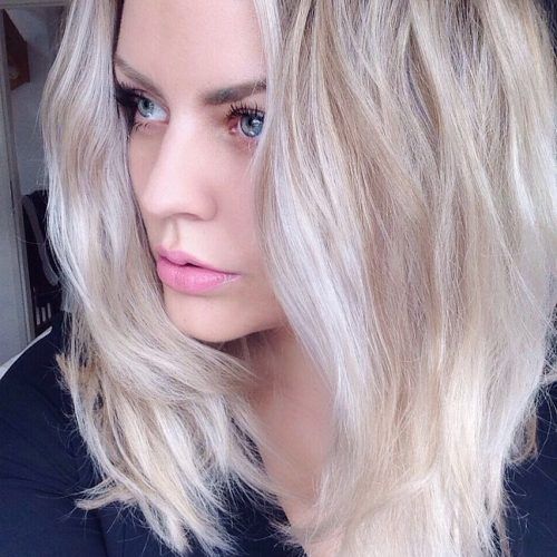 Long Blonde Bob Hairstyles In Silver White (Photo 14 of 20)