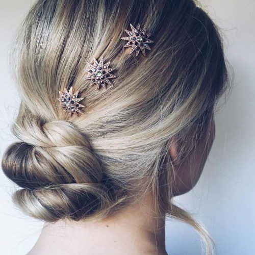 Low Twisted Bun Wedding Hairstyles For Long Hair (Photo 3 of 20)
