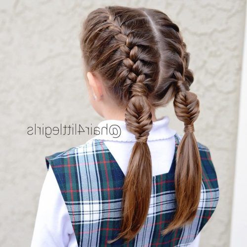 French Braid Ponytail Hairstyles With Bubbles (Photo 4 of 20)