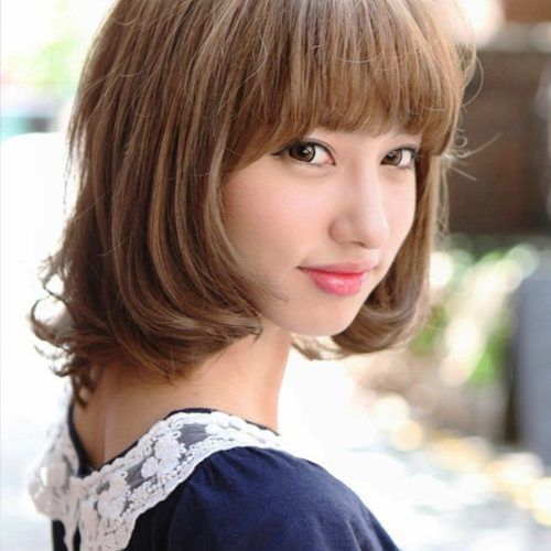 Blunt Bangs Asian Hairstyles (Photo 8 of 10)