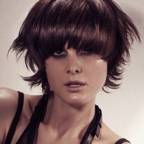 Short Layered Bob Hairstyles With Feathered Bangs (Photo 19 of 20)
