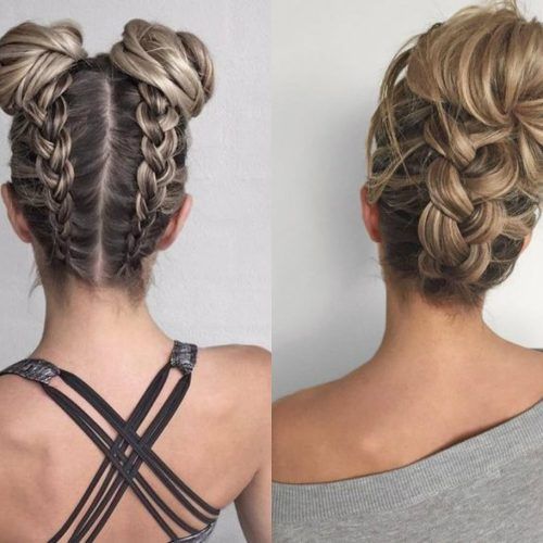French Braid Updo Hairstyles (Photo 11 of 15)